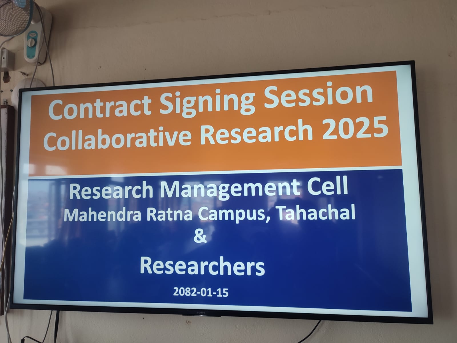 Contract Signing Session Collaborative Research 2025