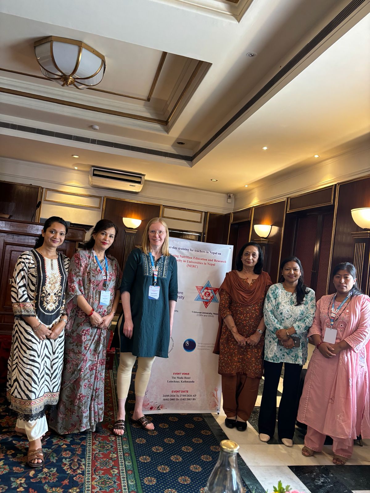 Faculties of Central Department of Home Science with Coordinator Tampere University on workshop at hotel Malla