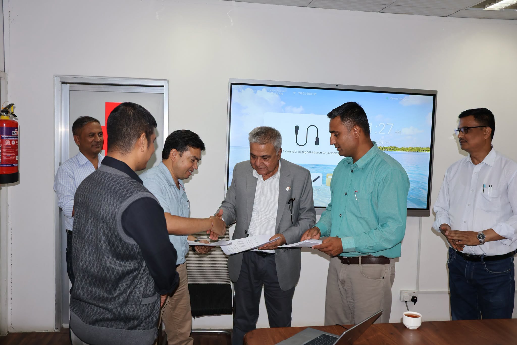 Ceremony of MoU with Nepal Redcross Society