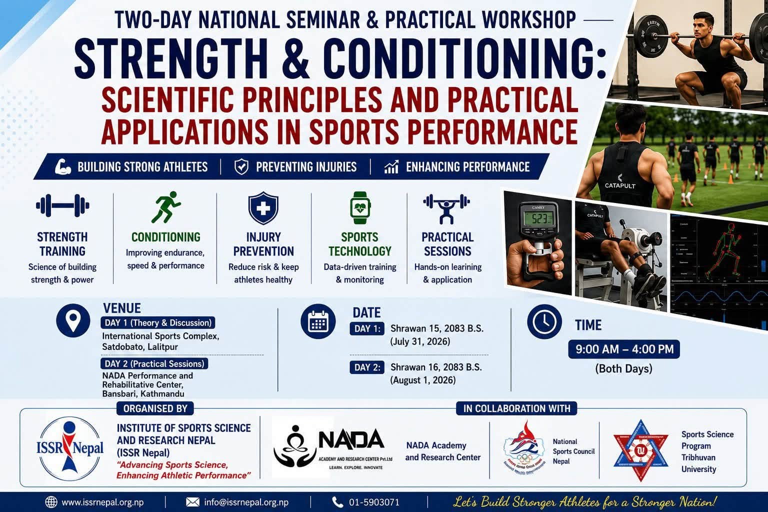 National Seminar on Strength and Conditioning for Enhancing Athlets' Performance