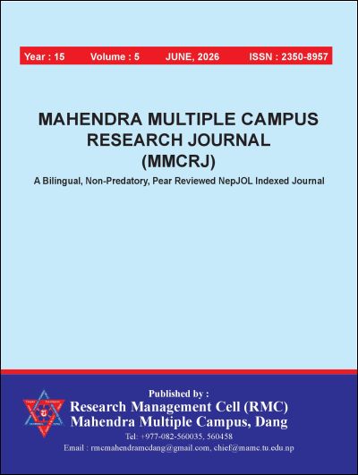 Mahendra Multiple Campus Research Journal Cover
