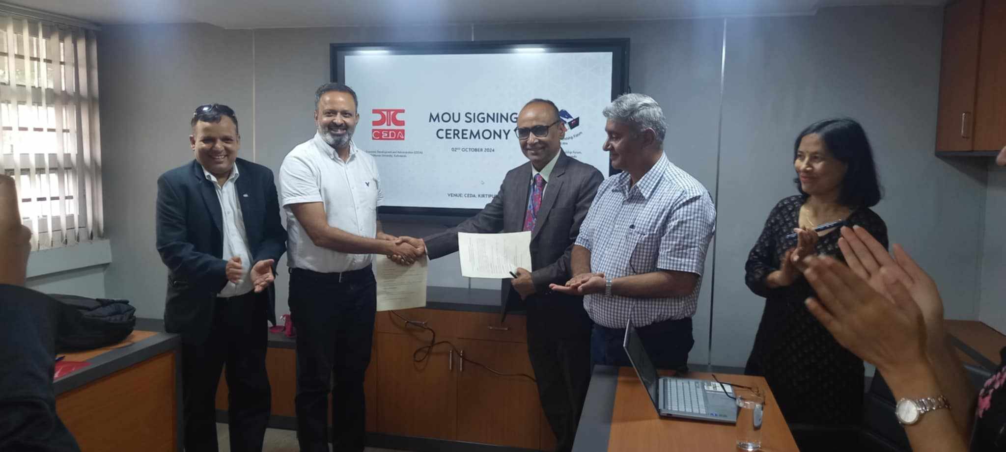 MOU Between Nepal China Friendship Forum (NCFF) and Centre for Economic Development and Administration (CEDA), Tribhuvan University, Kirtipur
